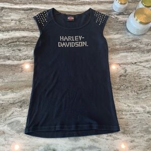 🔥Harley Davidson studded shirt size large